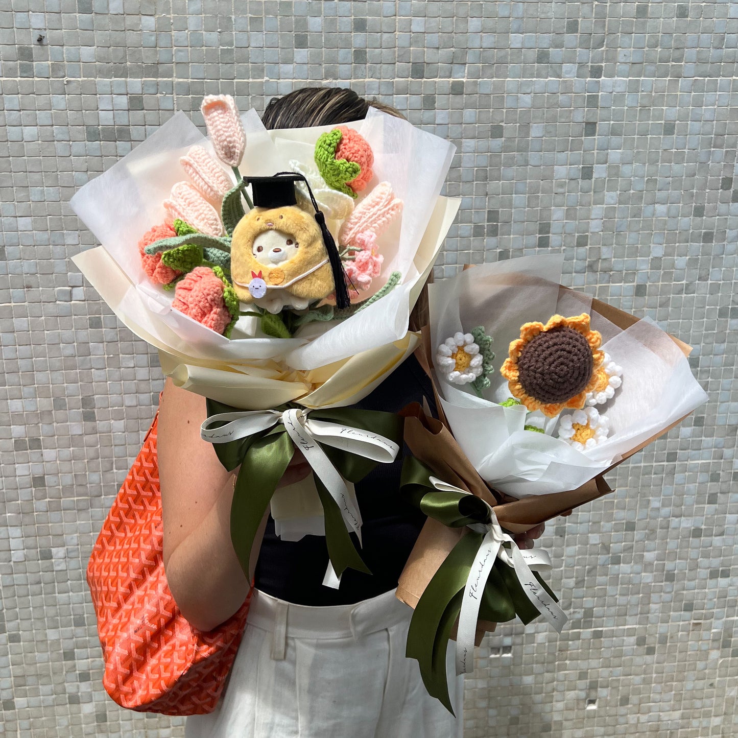Sumiko Crochet Grad bouquet
