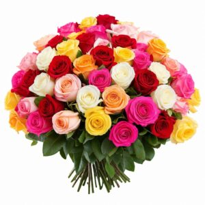Mixed Colour Roses — 混色玫瑰花束